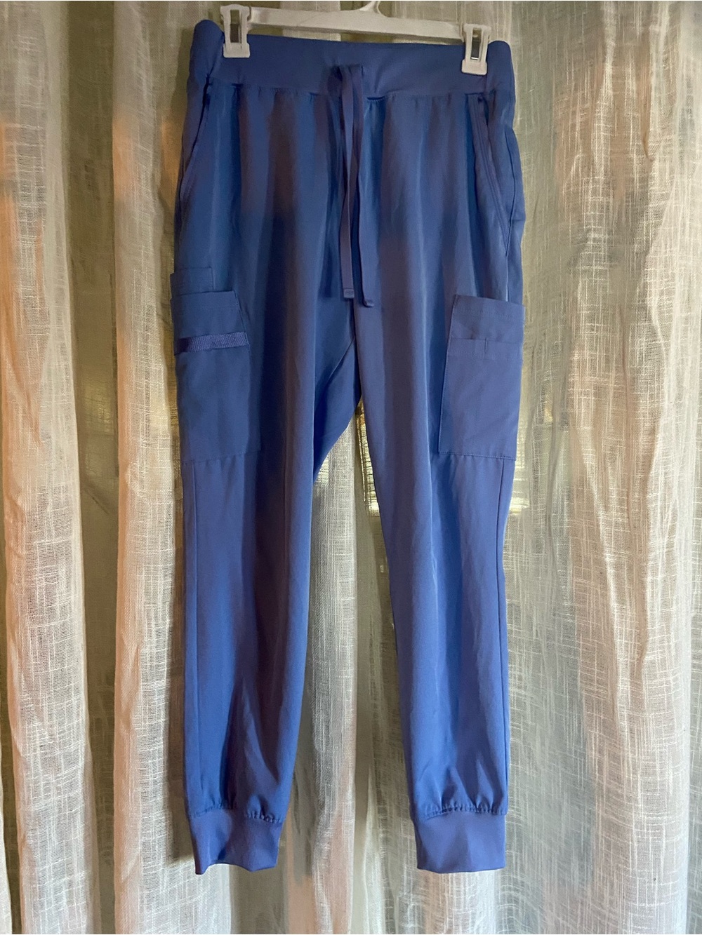Unisex Blue WhisperLite Scrubs- Jogger Style size Small Petite